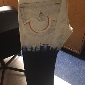 Custom bleached true religions